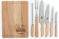 Kit Churrasco Personalizado Nome Time Logo - 08 Peças