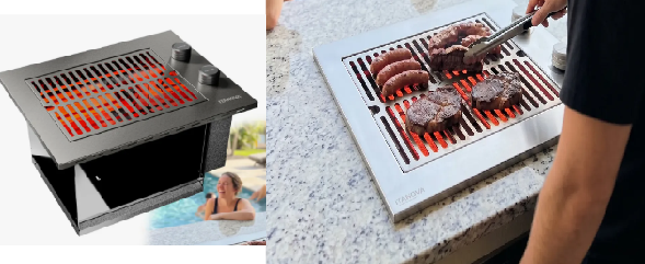 Churrasqueira Grill Elétrica De Embutir Cooktop Itanova