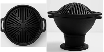 Churrasqueira Gengiskan De Ferro Fundido Cor Preto