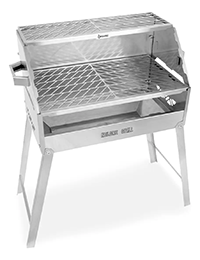Churrasqueira A Carvão Portátil Móvel Churrasqueira Inox Nelore Grill Mec