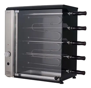 Churrasqueira Elétrica Vertical 5 Espetos Stand Titan